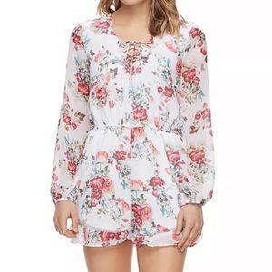 Disney's Beauty and the Beast Juniors' Floral Romper